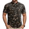 Men's Short Sleeve Cycling Jersey Breathable Quick Dry Half Zip Round Neck Lightweight Performance Top for Road Mountain Bike
