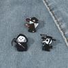 Creative Personality Cute Halloween Brooch Reaper Crow Mask Magic Cat Metal Badge Diablo Badge