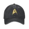 Star Trek Wissenschafts-Fiktion TV-Serie Gewaschene Jeans-Kappe Lässige Baseballkappen Verstellbarer Hut Sommer Unisex Baseballkappen