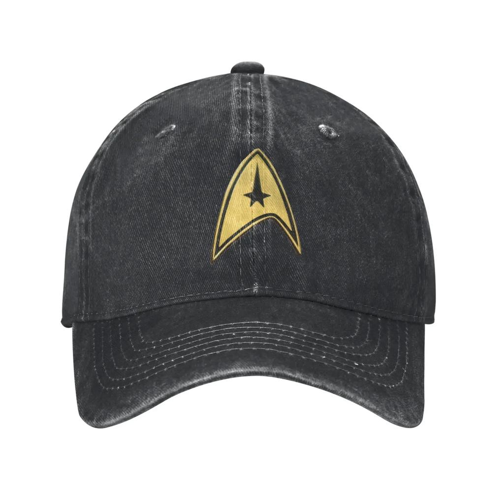 Star Trek Wissenschafts-Fiktion TV-Serie Gewaschene Jeans-Kappe Lässige Baseballkappen Verstellbarer Hut Sommer Unisex Baseballkappen