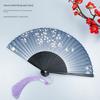 Chinese-Style Folding Fan, Retro Style, Summer Portable Fresh Small Fan, Ancient Fairy-Like Hanfu Dance Folding Fan