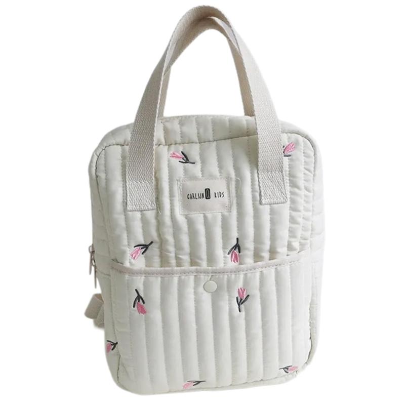 Stylish Portable Nappy Storage Bag Quality Fabric Organiser Case with Spacious Compartment for Baby Essential
