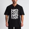 Muscleguys New Cotton Short-sleeved T-shirt Men's Heavy Weight Loose Top High Street Bottom Shirt