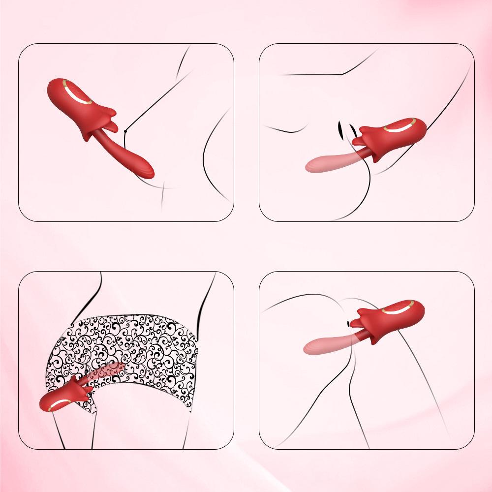Lip Lure Vibrating Tongue Licking Masturbator for Women