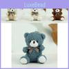 Charming Plush Teddy Bear Pendant Keychain Cute Stuffed Animal For Collectors