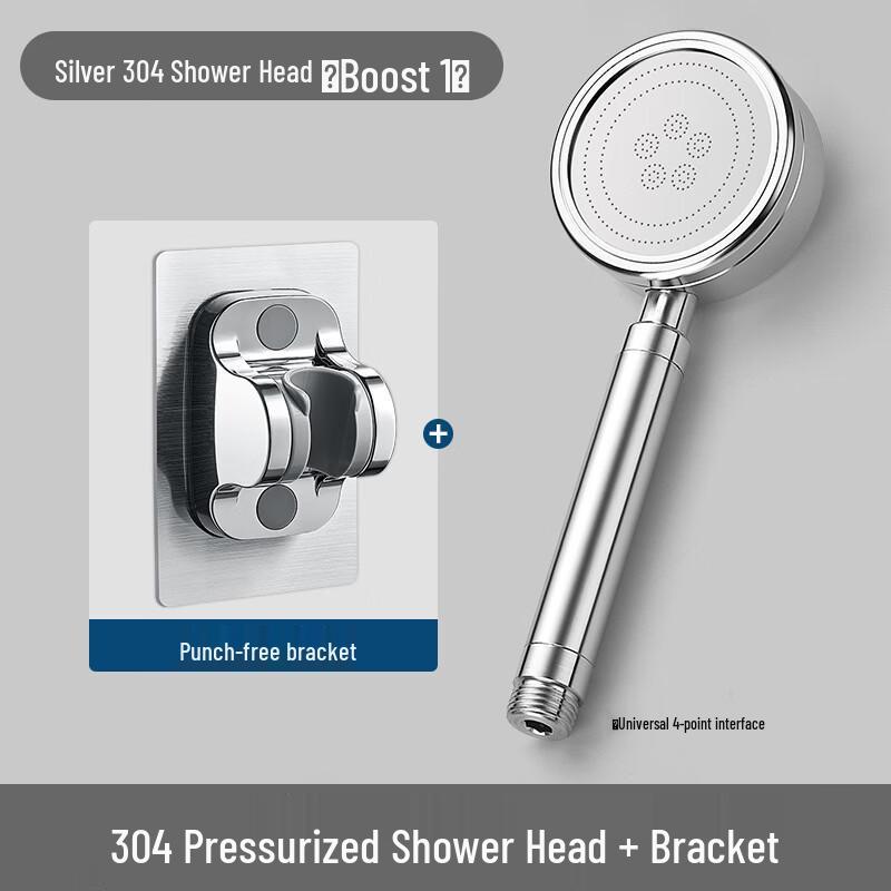 TLXT Stainless Steel Handheld Shower Head with Hose