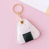 Leather Strawberry Lemon Keychain Case Holder  Women Car Key Ring Charm Bag Car Pendant Gift Anti-Lost Pet Dog Cat Collar