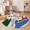 Animal Pattern Bedroom Decor Round Carpet Thick Plush Carpets for Living Room Fluffy Soft Children's Floor Mat Home Washable Rug
