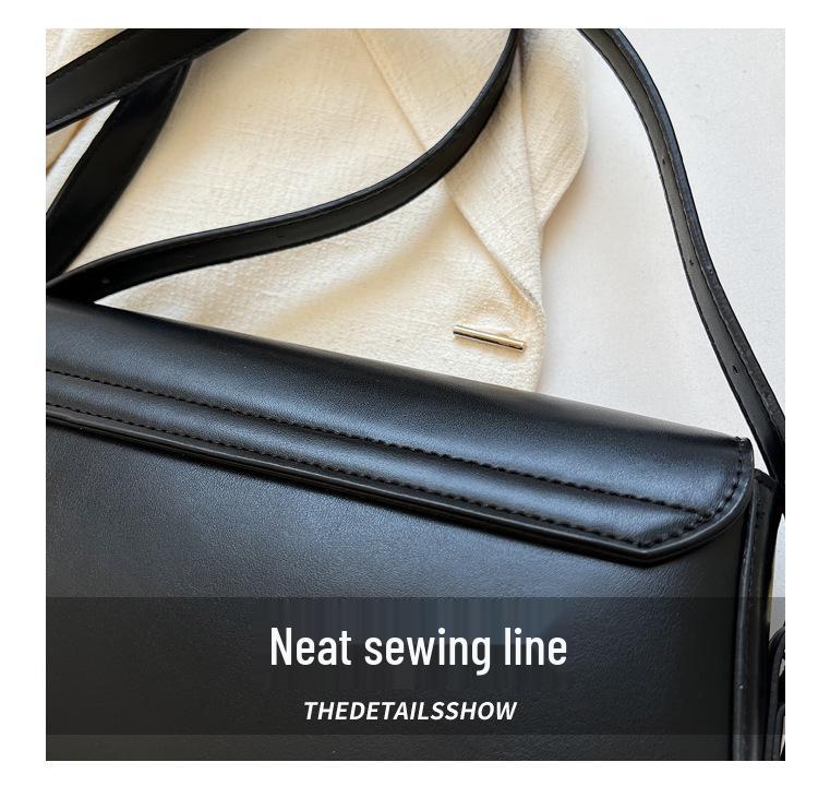 Vintage Torebka Crossbody w Stylu Hong Kong z Teksturowanej Skóry - Damska Modna 2025 Moda Koreańska