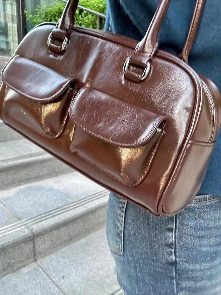 Cross-border Favorite: Yunjin Style St Bowling Shoulder Handbag