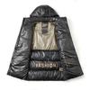 Men's Trendy Black Gold Thickened Graphene Cotton Puffer Jacket - Winter Business Casual Coat