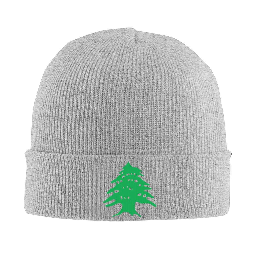 Flag of Lebanon Knitted Caps for Women Men Beanie Autumn Winter Hat Acrylic  Warm Cap