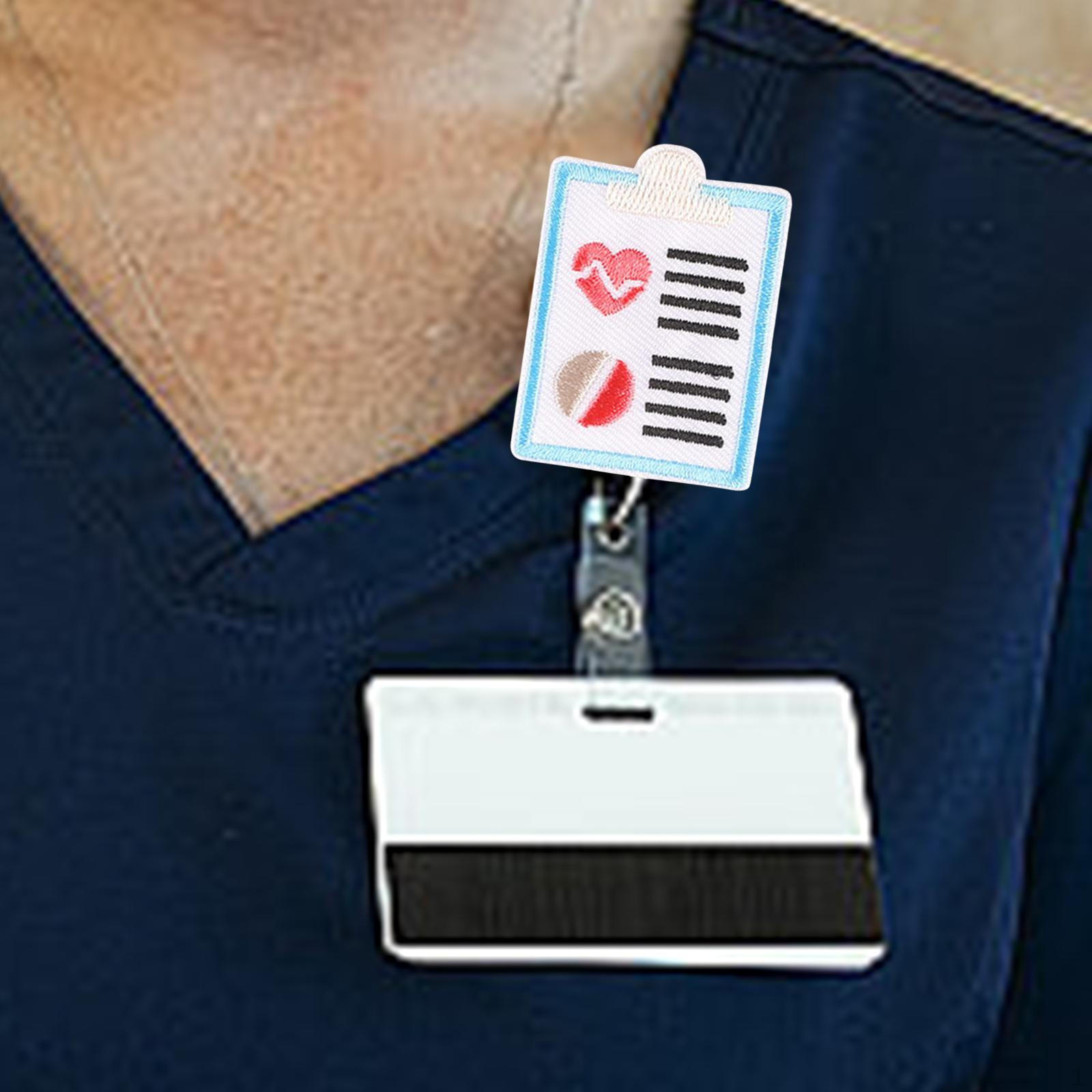 

Выдвижной держатель для бейджа, держатели для удостоверений личности, многофункциональная забавная телескопическая катушка для медсестры с зажимом Style B