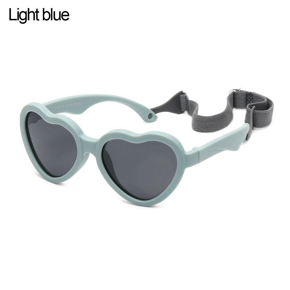 

Новорожденный Младенец для Малыша Детские Солнцезащитные Очки с Регулируемым Ремешком Поляризованная УФ-защита Light blue