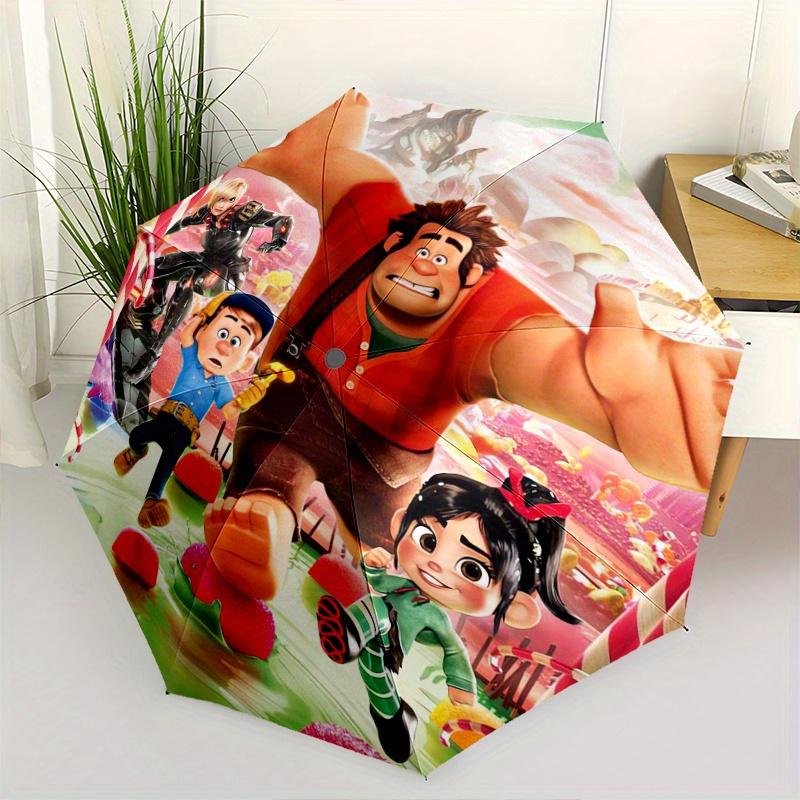 

Wreck-It Ralph 2 Design Automatic Opening and Closing Folding - A Good Choice for Gifts, Fashionable and Convenient Umbrella With Cute Carto