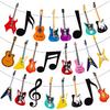 Guitar Banner Music Guitar Party Banners Guitar Birthday Party Decorations 2Pcs Music Party Banners for Rock Guitar Baby Shower Supplies