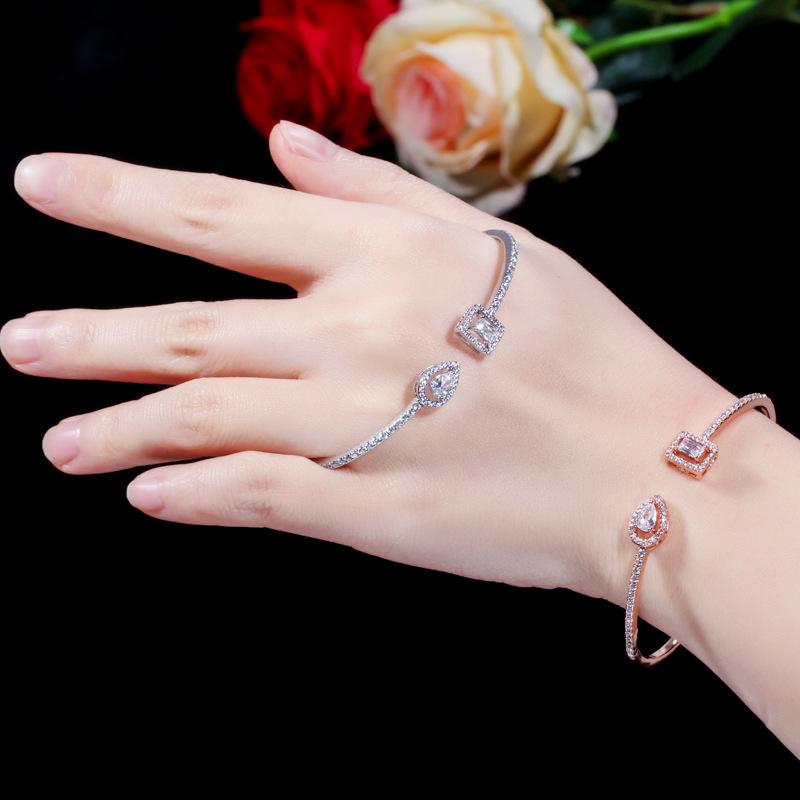 S0150 Micro-Inlaid Zir*****Pen Bracelet T-Shaped Platinum Bracelet, Environmentally Friendly