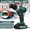 12V LED Cordless Electric Drill Driver Screwdriver