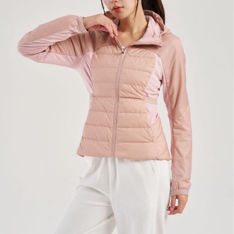 New Winter 90 White Duck Down Slim Yoga Top Running Light Turtleneck Hooded Cotton Jacket Sports and Leisure Down Jacket