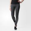 Adidas Neo Sports Lifestyle Series Striped Comfortable Fashion Casual Nine-Point Yoga Pants Women Pants Black BQ0619