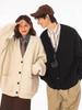 Trendy Japanese-Style V-Neck Knit Cardigan - Autumn/Winter Loose Fit Sweater for Couples