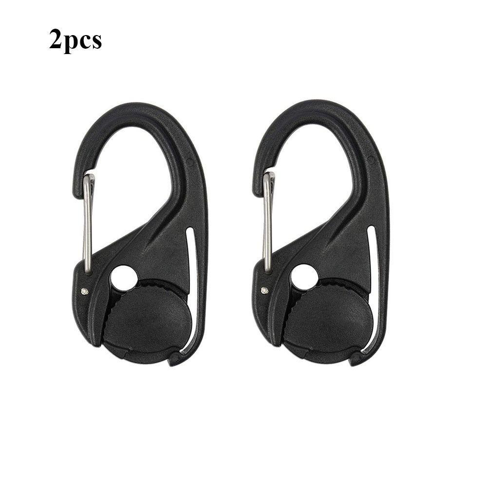 1/2/5pcs Black Cast Hooks 66*34mm Hanging Rope Hook New Self-Locking Binding Fixed  Outdoor Tools