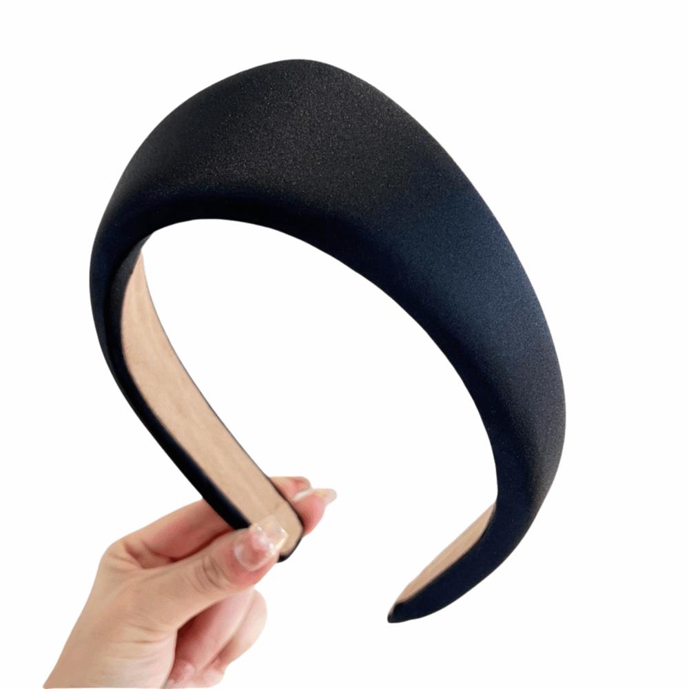 Retro Simple Fabric Women Hairband Elegant Anti Slip Hair Hoop Triangle Wide Edge Headband  Women