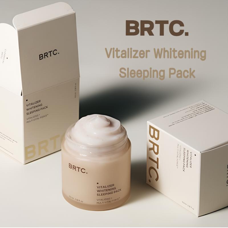 BRTC Vitalizer Whitening Sleeping Pack 100ml Hydrating Night Cream, Moisturizing Sleeping Pack