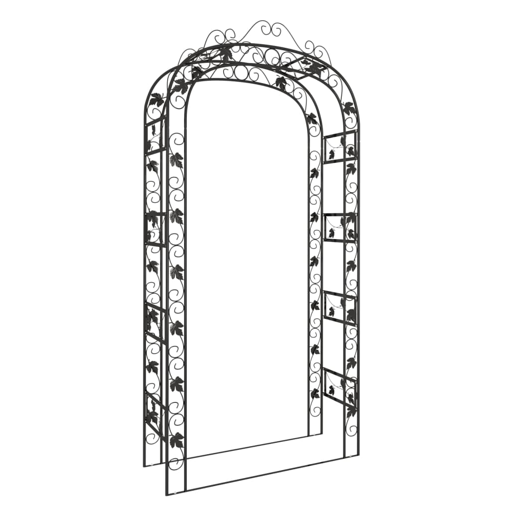 Arco da Giardino Nero 116 x 45 x 240 cm Acciaio