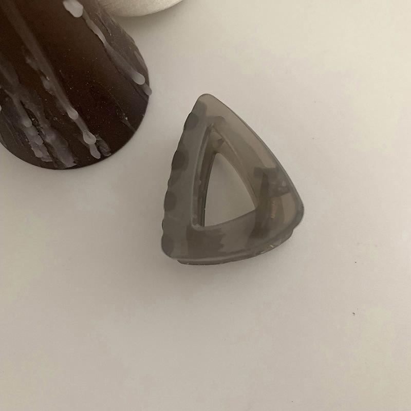 

Прозрачная треугольная кофейная заколка для волос для высоких хвостиков