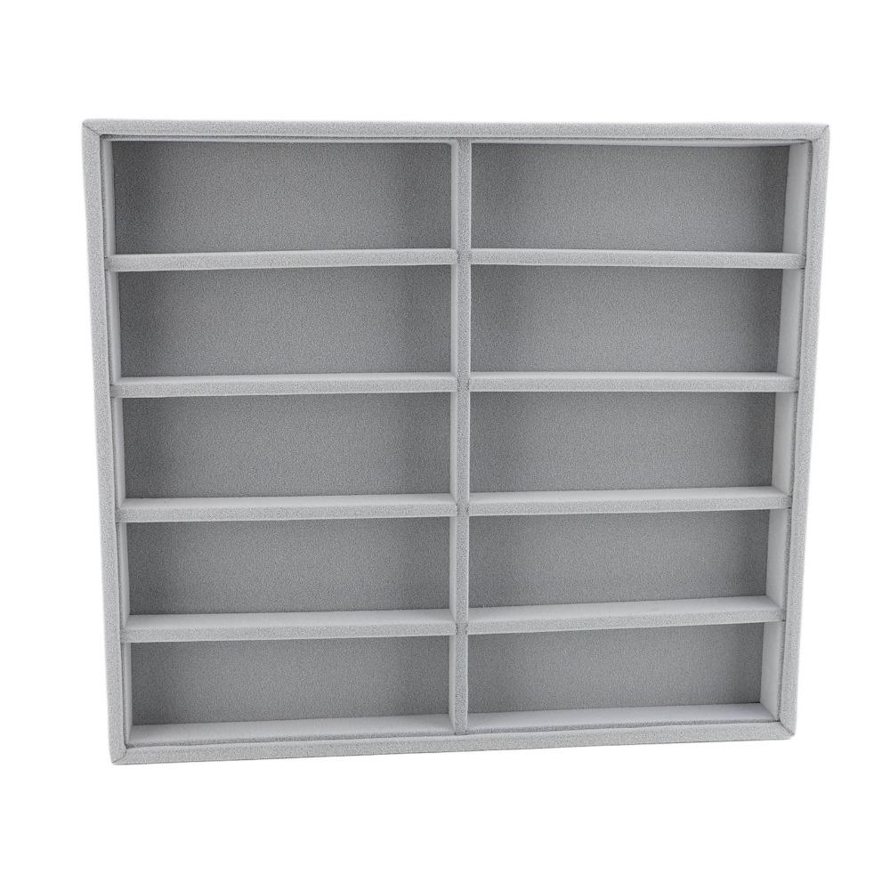 Compartment Design Sunglasses Storage Velvet Material Glasses Display Box Shop Exhibition