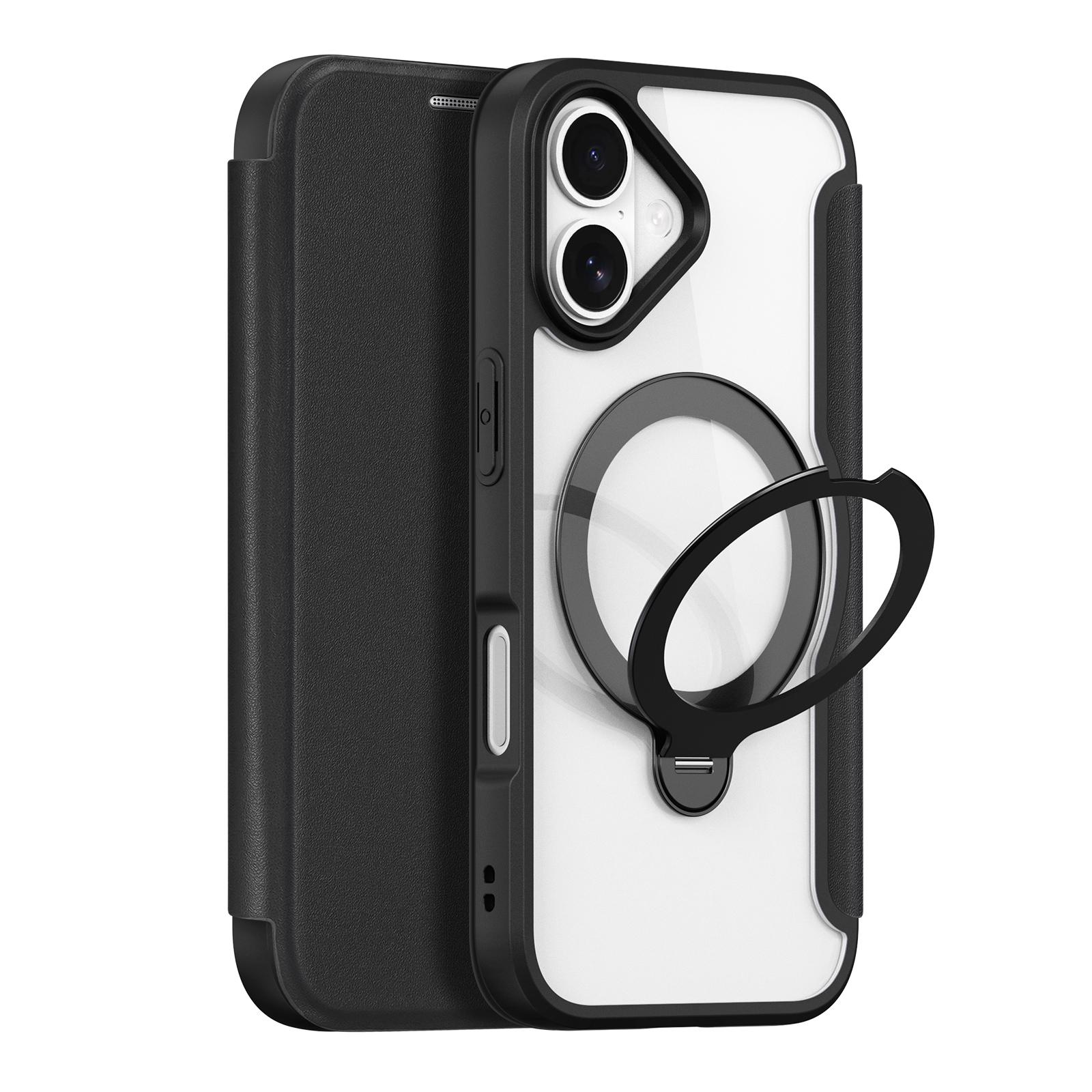 

For iPhone 17 Leather Case DUX DUCIS Skin X Pro Series Rotary Kickstand Cover Compatible with MagSafe A