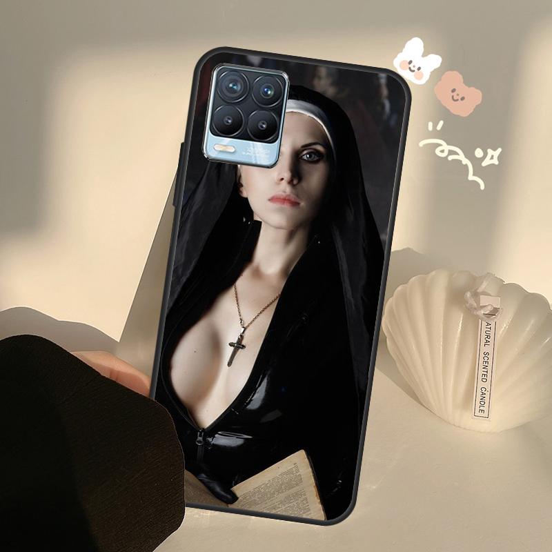 Sister Style Nun Sexy Girl Case For Realme C71 C63 C61 C55 C51 C53 C25 C65 C67 C75 11 12 13 14 15 Pro Plus GT6 GT7 Pro