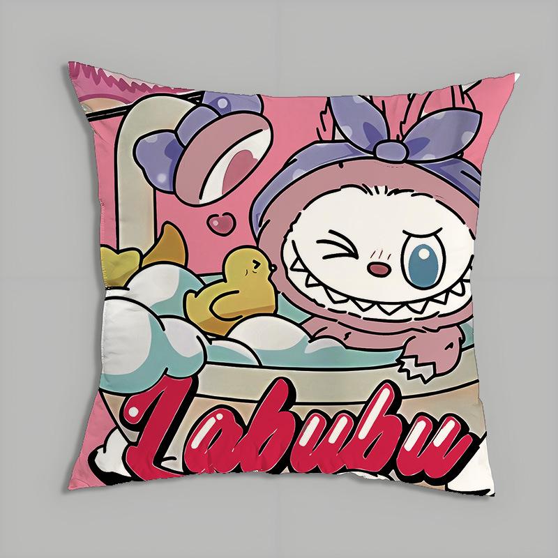 Peripheral Series Pillow Labubu Cartoon Doll Doll Pillow Cushion Cushion Gift Back Cushion