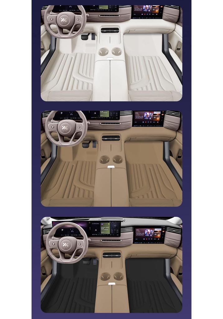 Eco-Friendly Double-Layer Floor Mats for ZEEKR LS9 Interior