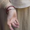 Five Emperors Coin Red String Lucky Bells Adjustable Bracelet - Chinese Style Couple's Birth Year Woven