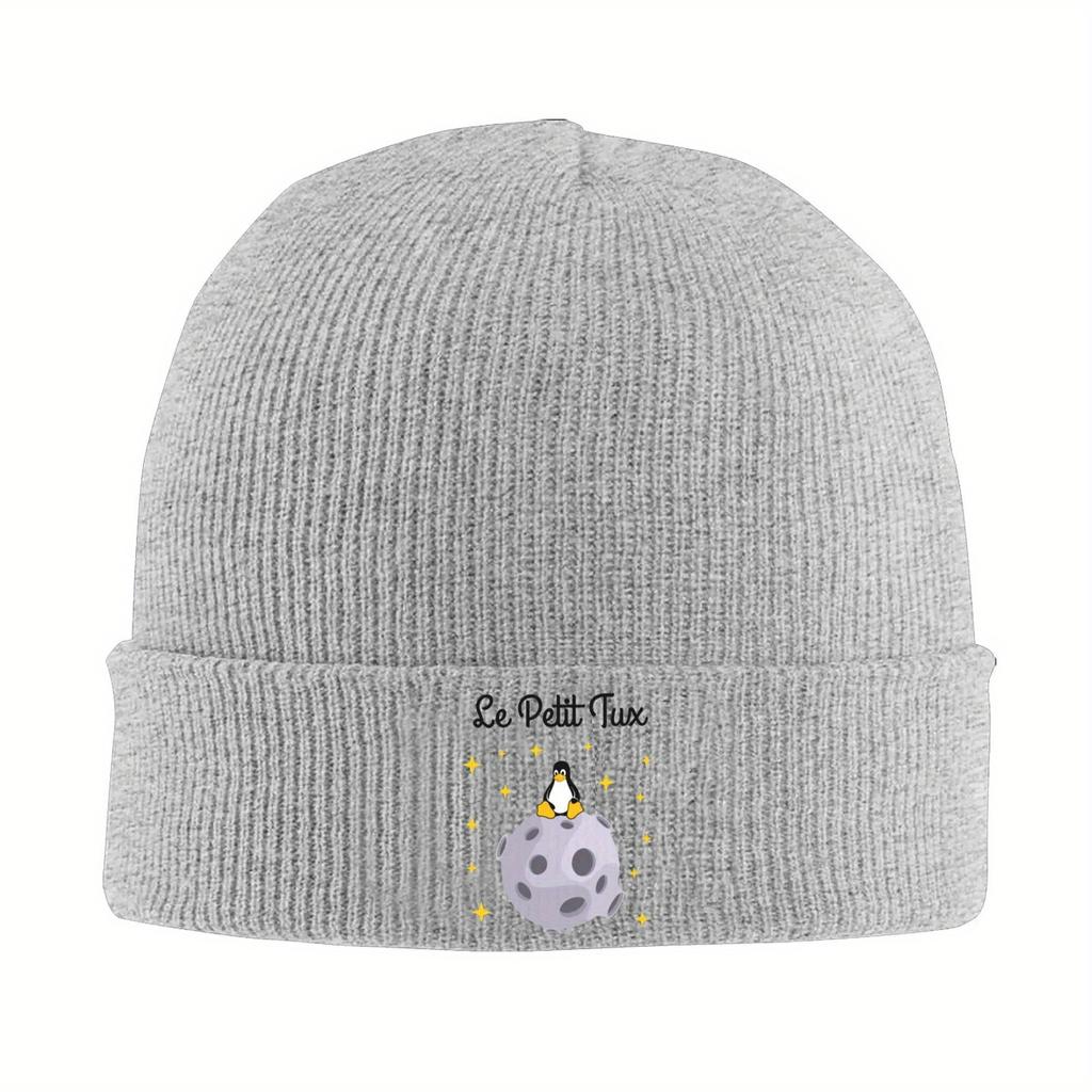 Linux Tux Mascot Knitted Hat Beanie Autumn Winter Hats Warm Acrylic Fashion Le Petit Penguin Caps Unisex Women Gift