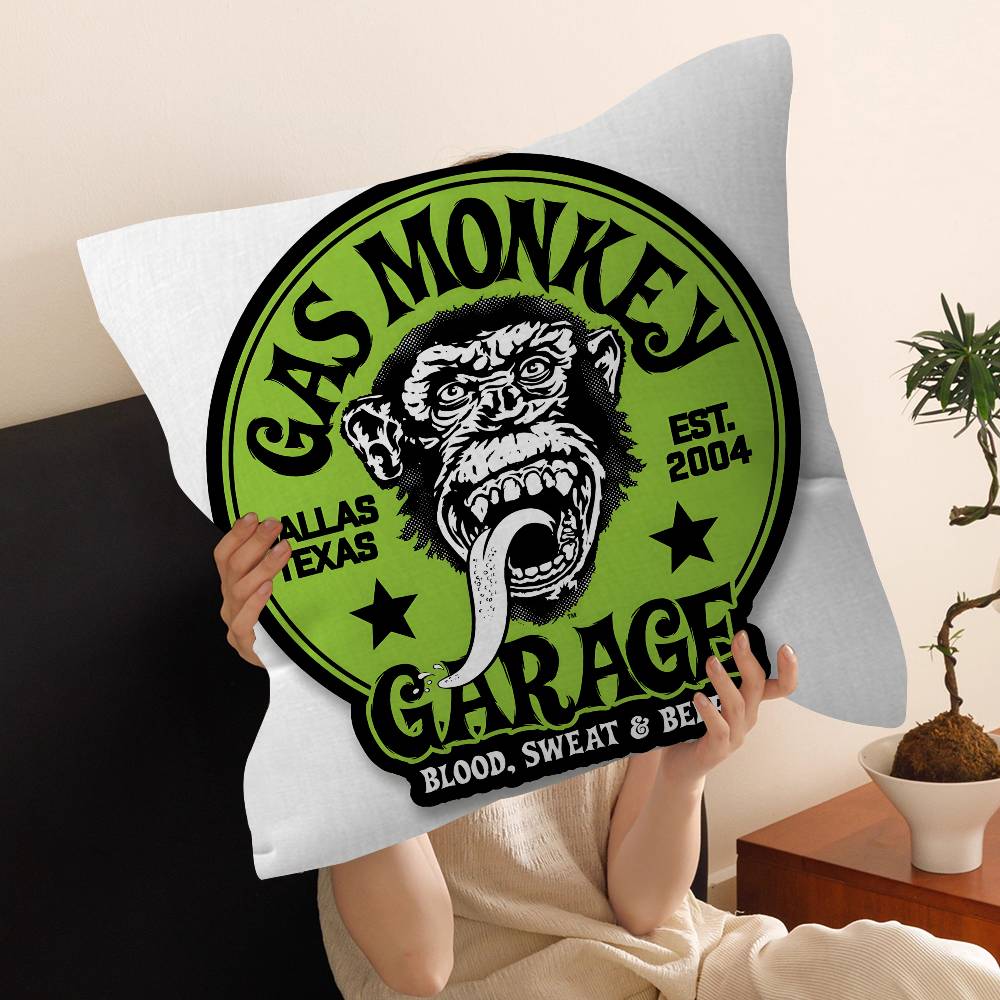 GGas MMonkey GGarage Logo Pillow Anime Pillow Sofa Bed Head Pillow Cover Cushion Cover x cm Fashion