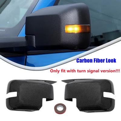 For Ford Bronco    2024 Car Rearview Side Mirror Cover Wing Cap Exterior Door Housing Shell ABS Trim Sticker