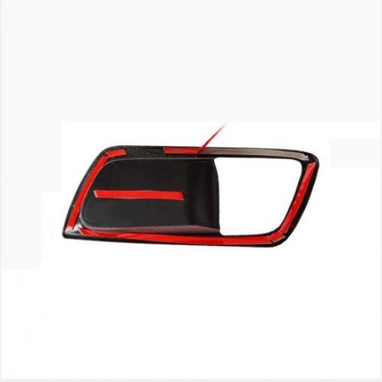 For Toyota Highlander -2024 Carbon Fiber Inner Car Door Handle Bowl Cover 4p