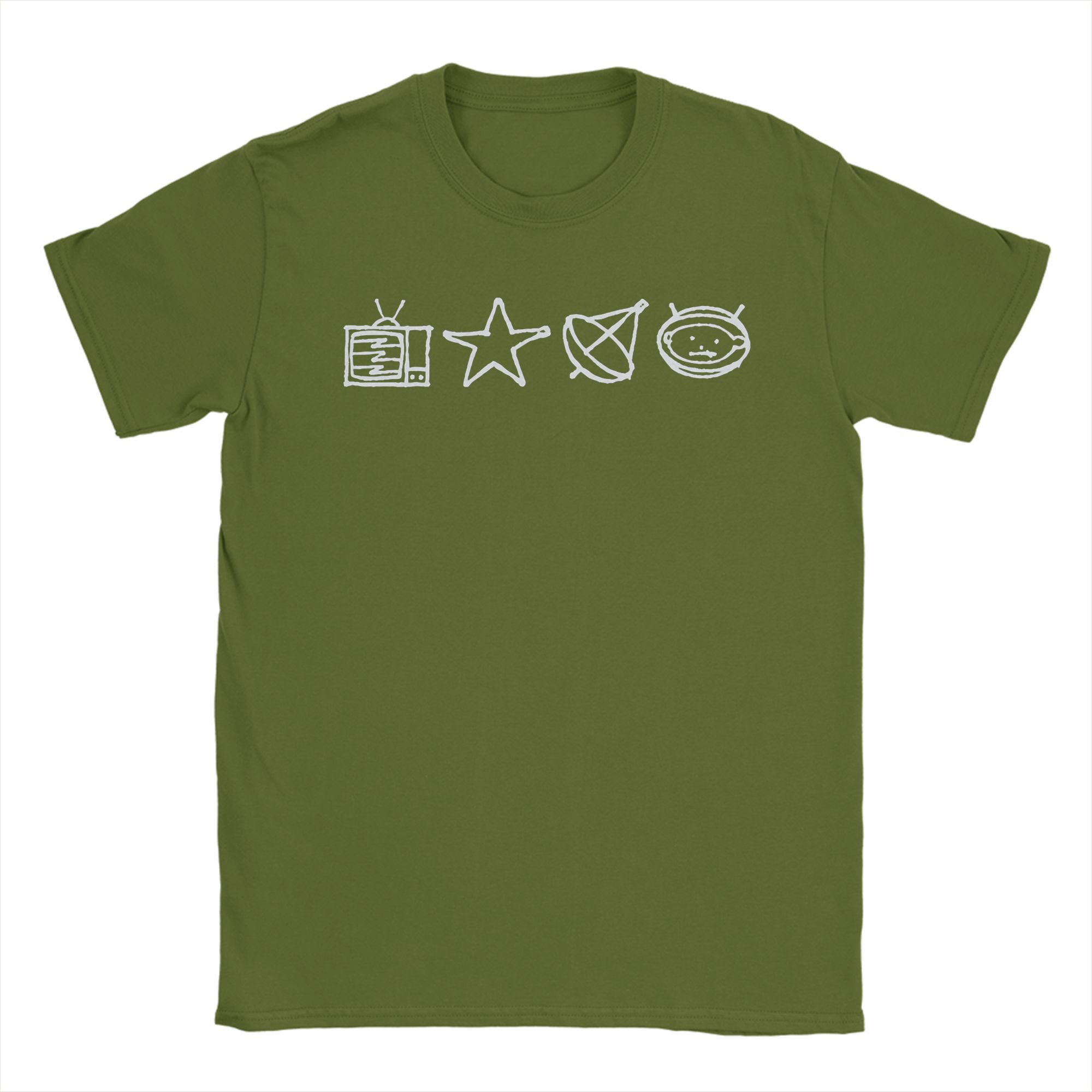 XIXI Fashion U2 Band T-shirts Heren 100% Katoen Grappig T-shirt Ronde Hals Zoo TV Symbolen T-shirt Korte Mouw Kleding Zomer 3XL