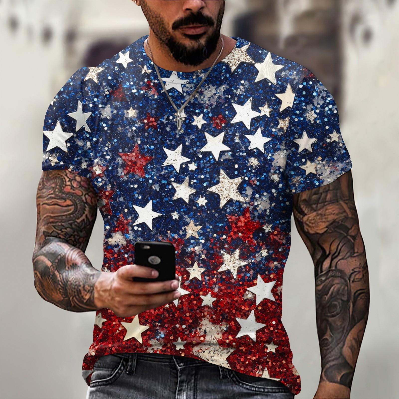 

Популярна літня чоловіча футболка з круглим вирізом і короткими рукавами XL білий