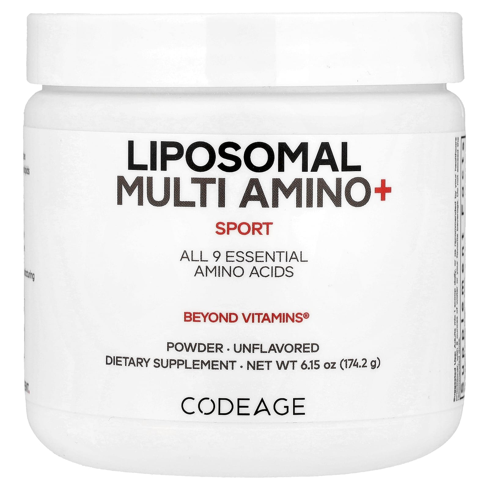 

Sport, Liposomal Multi Amino+ Powder, Unflavored, 174.2G(6.15Oz)