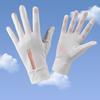 1 Pair Fingertip Opening Anti-slip Palm Letter Print Sunscreen Mittens Ladies Anti-UV Ice Silk Thin Gloves Cycling Accessories