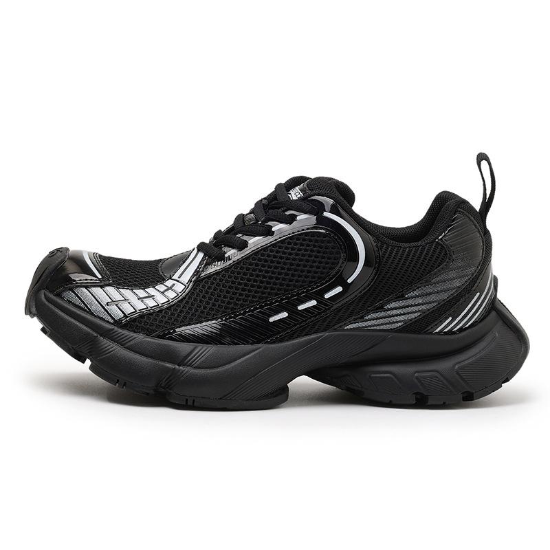 

Star retro new dad shoes fight breathable thick soles to increase height running sports shoes casual trendy shoes 35 чёрный