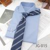 Men's 8CM Korean-British Style Jacquard Silk Striped Professional Tie