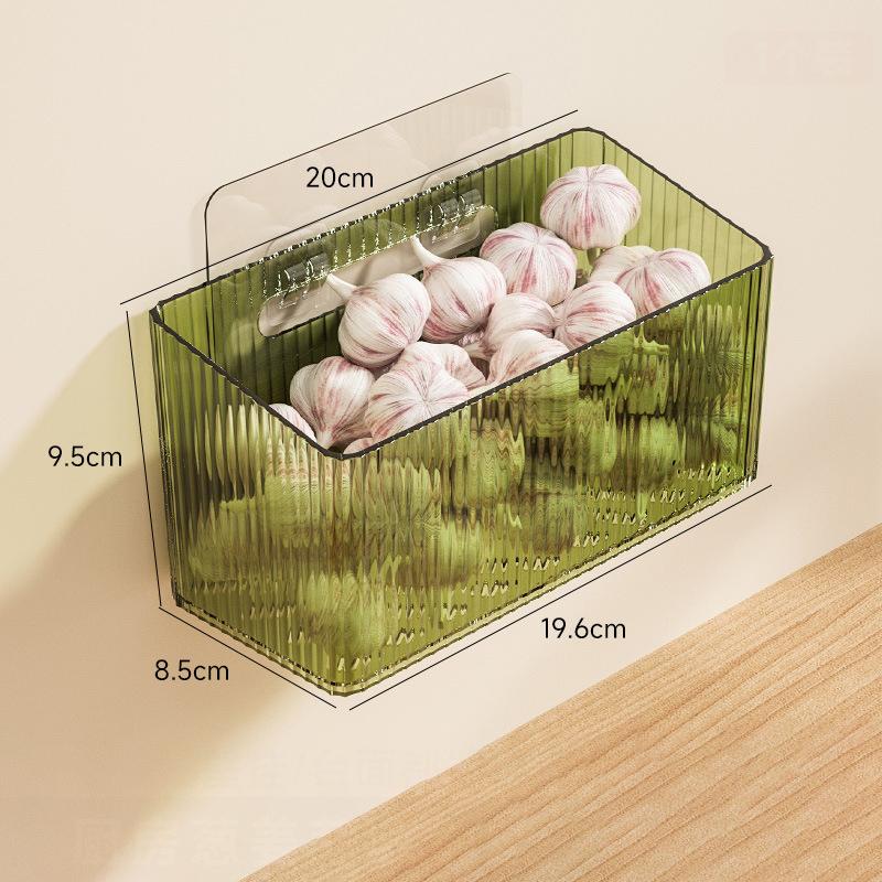 1Pcs Wall Hanging Basket Ginger And Garlic Storage Rack Wall Hanging Storage Box Kitchen Bathroom Living Room Box