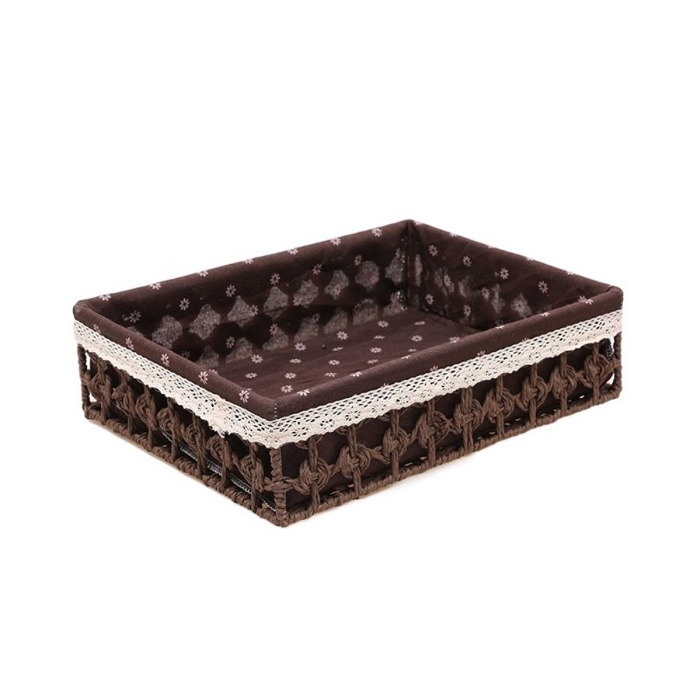 Богемский Настольный Контейнер для Фруктов Плетеная из Соломы Корзина для Хранения Контейнер Кухонные Принадлежности S кофейный