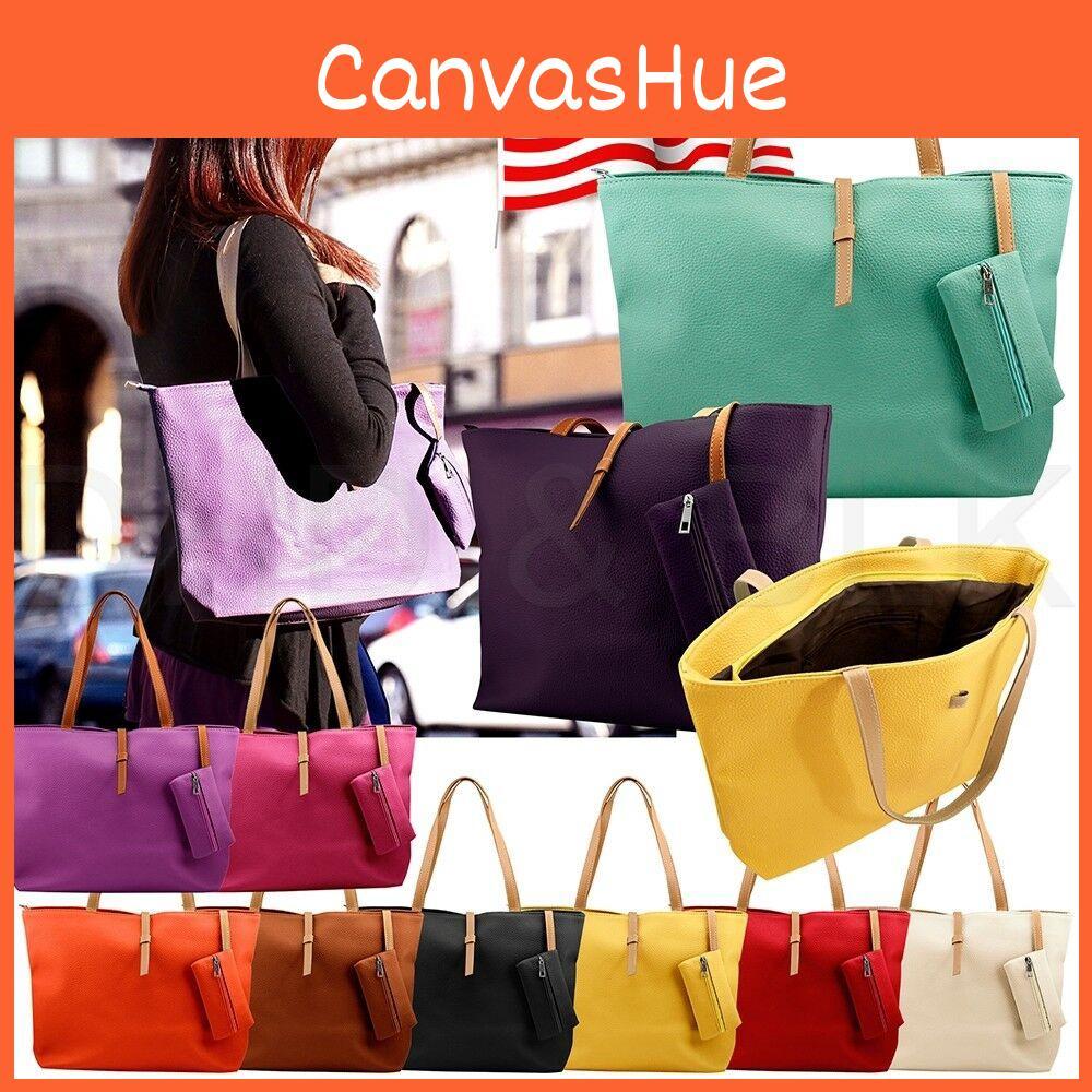Modern New Womens Faux Leather Fashion Tote With Durable Build And Eyecatching Style