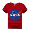 Klassisches Nasa Weltraum Astronaut T-Shirt für Kinder mit stilvollem O-Ausschnitt